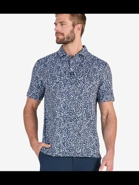 Bad Birdie Drippity Drip Remix Mens Size XXL Printed Core Performance Polo
